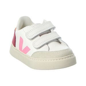 Veja Small V-12 Leather Sneaker, White